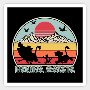 Retro Vintage Hakuna Matata Magnet